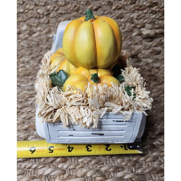 Northlight Distressed Truck With Pumpkins Hay Thanksgiving Fall Table Top Decor - Picture 9 of 10